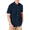 Amazon Essentials Camicia Oxford con Tasca a Maniche Corte vestibilità Regolare Uomo, Blu Righe, XXL