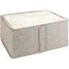 Avilia Scatola Portaoggetti - Organizer per Cassetti con Finestra, in Polipropilene, 30x20x40cm, Tortora