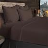 Soleil d'ocre, Lenzuolo sopra in cotone 57 fili 260x300 cm UNI brun