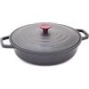 RISOLI'' | VINUM, Tegame Antiaderente per Induzione Ø28cm, con Coperchio in Fusione, Slow Cooking, in Alluminio Fuso Riciclato, Made in Italy