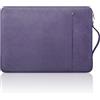 JOOEER 14 Pollici Custodia Laptop Borsa Portatile Compatibile per 14 Pollici MacBook Pro M1 M2 M3 M4 Laptop, Custodia impermeabile per Computer in Poliestere con Tasche Maniglia, Viola