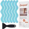Secopad Adesivi antiscivolo, 24 pezzi, strisce di sicurezza per vasca da bagno, doccia, scale (Blu)