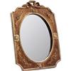 Eaoundm Specchio Decorativo Antico da Parete Vintage e da Tavolo Ovale 23,1 x 16,5 cm