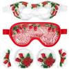 LEOSTEP Maschera per occhi in gel rinfrescante, set di 4 mascherine rinfrescanti per viso e occhi rinfrescanti contro occhiaie, mal di testa, occhi gonfi e stanchi, calore e occhiali freddi per gli occhi