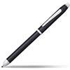 Cross Tech3+ - Penna multifunzione con incisione, finitura placcata oro Penna multifunzione con Sylus 5.000 Nero satinato, cromato.