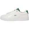 JACK & JONES Jack&Jones JFWLANCASTER PU Sneaker, Bianco/Dettaglio: Cognac, 42 EU, White Detail Cognac, 42 EU
