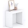Mobili Fiver, Consolle Ingresso Evolution 90x40, Bianco Frassino, Nobilitato, Consolle moderna corridoio, Made in Italy