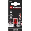 Einhell Accessories Einhell 2 pezzi inserti a percussione a doppia torsione, 30 mm, T10 | Acciaio S2 fosfatato al manganese | doppio effetto torsionale | lunga durata | attacco C 6.3