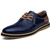 Meik Mangni Oxford Scarpe Derby Uomo Scarpe Stringate Formali Scarpe Lavoro Eleganti Scarpe da Sposa Classiche Loafer,Blu,Dimensione: 40 EU