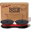BSIE Typewriters Nastro per macchina da scrivere OLYMPIA - (Nero e Rosso) - BSIE Typewriters