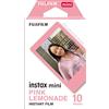 instax Fujifilm instax mini Film Pellicola Istantanea per Fotocamere Pink Lemonade, Formato 46x62 mm, Confezione da 10 Foto