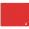 VulTech Mouse Pad MP-01R Tappetino per Mouse Rosso con Base in gomma antiscivolo, resistente, arrotolabile