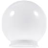 Luxshiny Paralume Globo Bianco Di Ricambio In Acrilico Con Paralume A Globo Tondo A Sfera Tondo Per Lampada Giardino Esterno Cortile