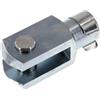 cyclingcolors estremità del pistone Forcella Femmina con Perno Acciaio zincato DIN 8140 71752 Fissaggio Testata Sicurezza Universale Veicolo Ganascia Cilindro Pneumatico, M10 x 20mm