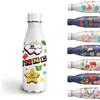 Grsta Borraccia Bambini, 18/8 Borraccia Termica, Thermos Latte Neonato Senza BPA, Thermos Bevande Calde con le stelle, Bottiglia per 3/4/5/6 Anni Bambini, Bianco