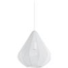 EGLO Lampada a sospensione Dolwen, per illuminare il tavolo da pranzo, stile giapponese, paralume in tessuto e metallo bianco, attacco E27, diametro 33,5 cm