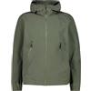 CMP - Giacca da uomo 2 strati con cappuccio fisso, Lime, 46
