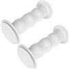 cyclingcolors Manopole impugnature Bici 85mm Manubrio 19mm MTB Vintage Bambino Antiscivolo Bicicletta, Bianco