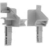 cyclingcolors 2x Persiana avvolgibile Tulipe modello Alureno ZF per lamelle da 12 a 15 mm PVC grigio Imbuto Binario di guida Protezione Universale Tenda Finestra Accessorio