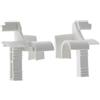 cyclingcolors 2x Tapparelle Tulipe monopezzo con spaccatura a 45° per lamelle da 7 a 9mm Imbuto in PVC bianco Binario di guida Protezione Universale Tenda Finestra Accessorio