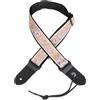 D'Addario Tracolle D'Addario in trama jacquard per ukulele - Tracolla No Drill per ukulele, Paisley, grigio/arancione