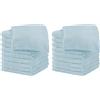 IlGruppone Il Gruppone Passione Casa Set 20 Pezzi Lavette Asciugamani Viso Mani 100% Cotone 490 Gsm 30x30 Cm Bagno Bidet Vari Colori Morbide Assorbenti Asciugamano Spugna Ospite - Cielo - 30x30 cm