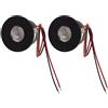 Senrusa Mini faretto LED da incasso 2 pezzi 15 gradi 1 Watt 80LM piccolo faretto LED per vetrina gioielli 12VDC