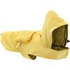Record Impermeabile Pocket per Cani con Cappuccio Regolabile. Cappotto per cani tascabile e ripiegabile con chiusura a strappo. Giacca Antipioggia per Cani con il foro per il guinzaglio|(Giallo, XXL)