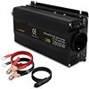MERHOVO Onda sinusoidale modificata Micro Inverter for auto 12V 220 Onda sinusoidale da 12V a 5V Convertitore di tensione CA con doppio caricatore USB for telefono Tablet Notebook Migliora la dissipazione del