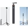 LICHIFIT Treppiede estensibile per DJI OSMO Pocket 3/Action 4, lunghezza regolabile 138 cm, asta di estensione per Insta360 ONE X3/X2