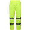 MODSGUE Pantaloni da pioggia riflettenti per il traffico, Fluorescente verde pattuglie pantaloni antipioggia uomo pantaloni larghi pantaloni da jogging pantaloni da uomo a strisce, giallo., L