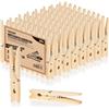 Com-four® Mollette XL in Legno di Betulla - Sostenibili e Non Trattate per Stendere Il Bucato - 80 Pezzi, Circa 9 cm
