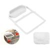MultiValue Colino per Lavandino Cucina, Durevole Multifunzionale Scolapasta per Lavello con 50 Sacchetti di Nylon Usa Scolapasta Estensibile per Lavello Filtrare Gli Scarti di Cibo (Bianco)