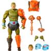 Masters of the Universe - Man-At-Arms New Eternia, action figure deluxe da collezione con 30 punti d'articolazione, testa, mani e mazza intercambiabili, giocattolo per bambini, 6+ anni, HYC48