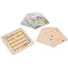 Mamabrum Gioco Memory in Legno - Dove Sono Gli Animali? con Tabellone Labirinto e 20 Carte, Stimola i Sensi e Allena la Memoria nei Bambini