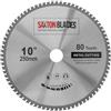 Saxton Blades TCT25080TMB Saxton TCT circolare in acciaio alluminio rame e metallo lama per sega 250 mm x 80 T per Bosch Makita Dewalt Evolution per seghe da 255 mm
