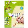 CRAYOLA - Mini Kids, Maxi Matite a Forma Esagonale, 8 Pezzi, Età 12 Mesi, Pastelli colorati Prima Infanzia, per bambini a partire da 1 anno, Colori Assortiti, 3678