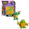 TEENAGE MUTANT NINJA TORTUGAS NINJA - Figure di base di Raffaello e Michelangelo nella loro fase del bambino da collezionare, Tartaruga bambino del film Caos Mutante, per bambini dai 4 anni, famosa (TU833300)