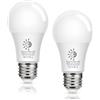 Flaspar Lampadina LED E27 Sensore Crepuscolare, Lampadina Con Sensore 12W Equivalenti a 100W, Luce Fredda 6000K, Lampadine A60 1100 Lumen, Lampada E27 LED a Vite Risparmio Energetico Consumo Basso, 2 pezzi