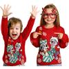 United Labels Paw Patrol Maglione Marshall e Everest, rosso, maglione natalizio per bambini, maglione invernale per ragazzi e ragazze, Colore: rosso, 110-116