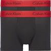 Calvin Klein Pantaloncino Boxer Uomo Confezione da 2 Cotone Elasticizzato, Nero (Black W Impact Wb), M