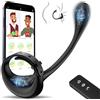 Whigmaleerie Anale Plug Vibratore per Uomini Sex toys - Anello del Pene Vibratori Giocattoli Sessuali Uomo Gay Coppie Sesso con 10 Modalità di Vibrazione e APP, Analesex Erotici Massaggiatore Prostata Stimolatore