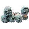 Chenille Set da 5 gomitoli da 100 grammi di lana da maglia Himalaya Dolphin, lana per neonati, 500 grammi di lana spessa, Blu grigio 80347, 35_x_25 CM