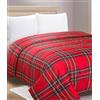 Home Tresor - Trapunta Invernale Una Piazza e Mezza Imbottita in Morbida Microfibra, Piumone Letto Autunno Inverno Traspirante Anallergico Scozzese 1 Piazza e Mezza 210x250 cm, Tartan 9