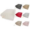 Home Tresor - Coperta Plaid Morbida | Coperta Vellutata in Pile per Divano, Letto in Microfibra Manopesca Tinta Unita (Panna, Singolo cm. 160x210)