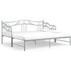 vidaXL Telaio Divano Letto Estraibile Grigio in Metallo 90x200 cm