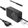 YSSTKFD 44W Caricabatterie Surface, Alimentatore Cavo di Ricarica Surface 15V 2.58A Pro 7/6/5/4/3/X Surface Laptop 3/2/1 Surface Go/Book Tablette Windows 1796 Caricatore Portatile Adattatore con Porta USB