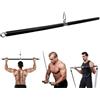 Lyndwin Barra di resistenza con fascia elastica, barra per pilates portatile a 3 sezioni per fasce di resistenza, attrezzatura di allenamento multiuso per modellare tutto il corpo, barra per trazioni per