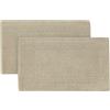 ZOLLNER 2 tappetini da bagno - morbidi e assorbenti zerbini da doccia - lavabili a 95°C - cotone - 50x70 cm - cappuccino