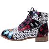 Kobilee Stivaletti Donna Invernali Bassi con Tacco Morbidi Stivali Calzino Pelle Chunky Eleganti Comode Anfibi Stivaletti Scamosciati Autunnali Stringati Cowboy Ankle Chelsea Boots